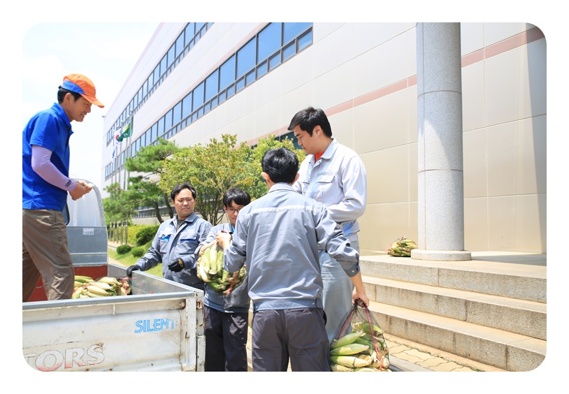 자매결연마을 장터